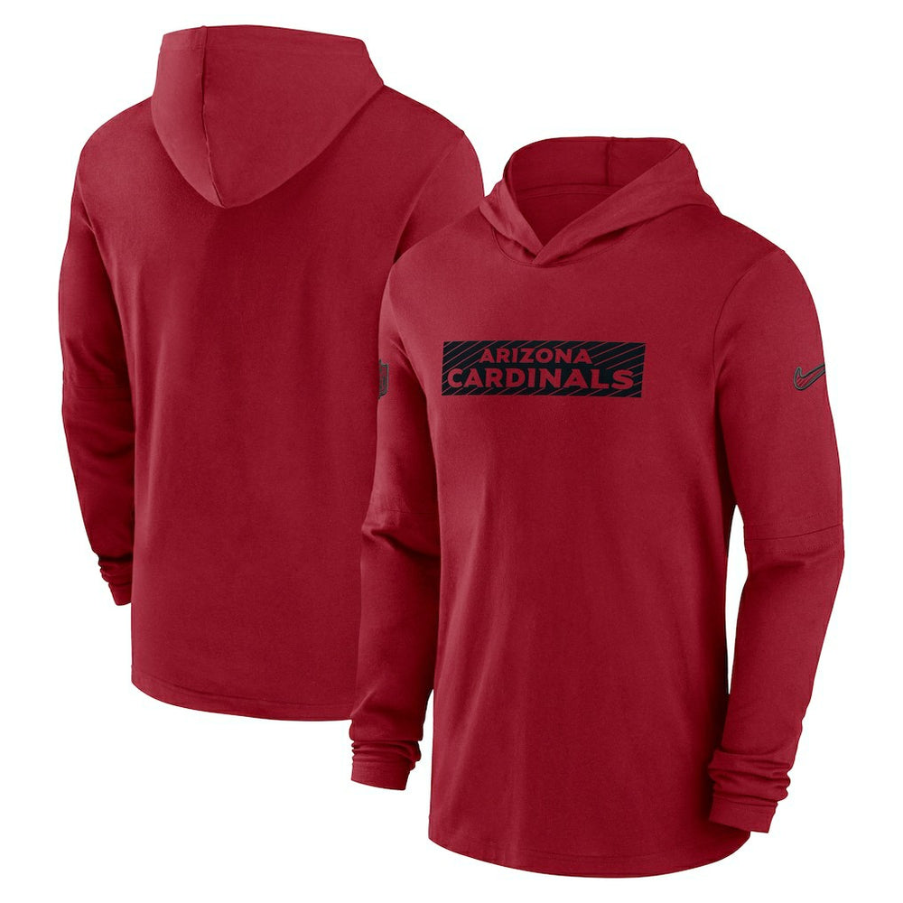 Arizona Cardinals 2024/25 Sideline Performance Long Sleeve Hoodie T-Shirt Cardinal | Nike for Sale