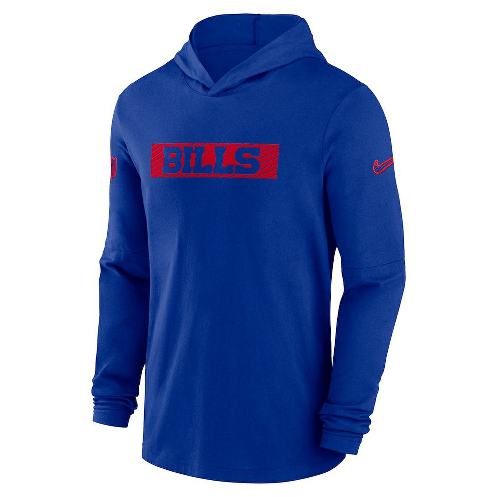 Buffalo Bills 2024/25 Sideline Performance Long Sleeve Hoodie T-Shirt Royal | Nike for Sale