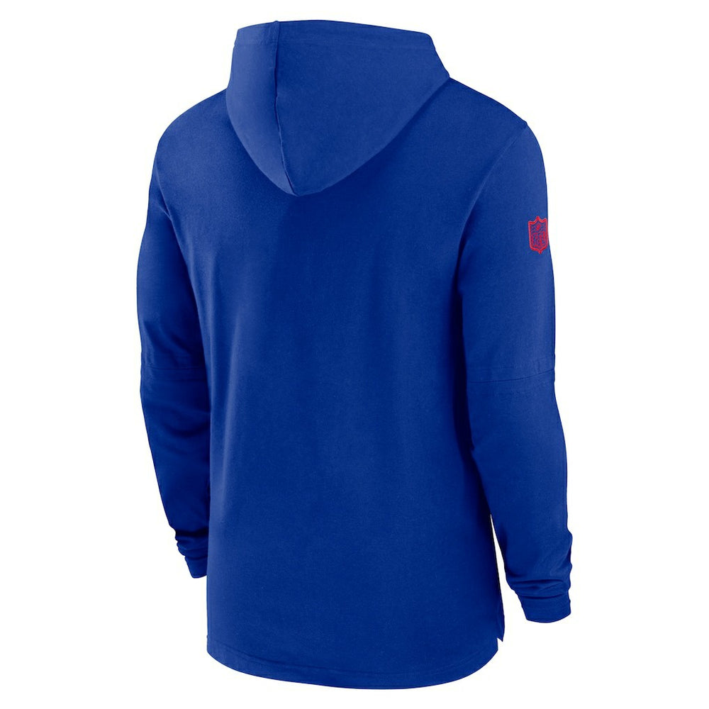 Buffalo Bills 2024/25 Sideline Performance Long Sleeve Hoodie T-Shirt Royal | Nike for Sale