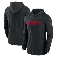 Atlanta Falcons 2024/25 Sideline Performance Long Sleeve Hoodie T-Shirt Black | Nike for Sale