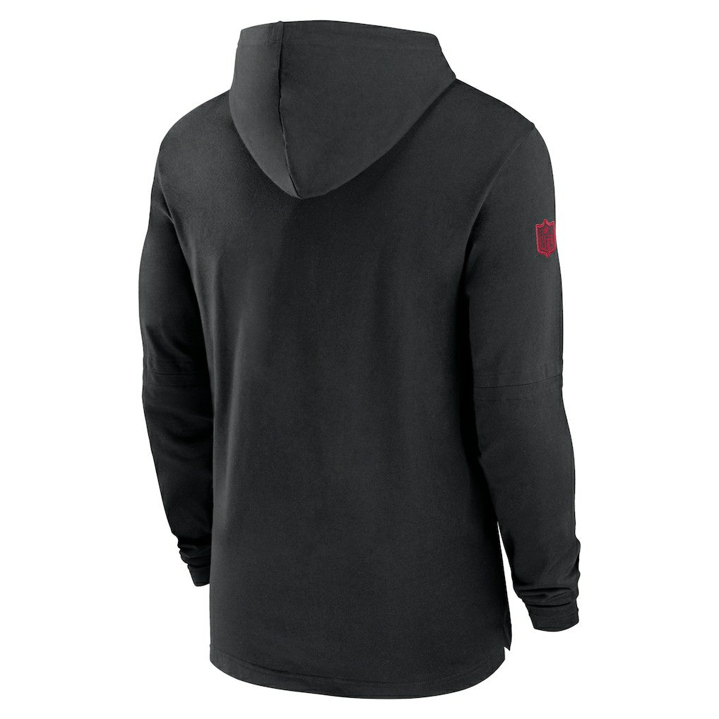 Atlanta Falcons 2024/25 Sideline Performance Long Sleeve Hoodie T-Shirt Black | Nike for Sale