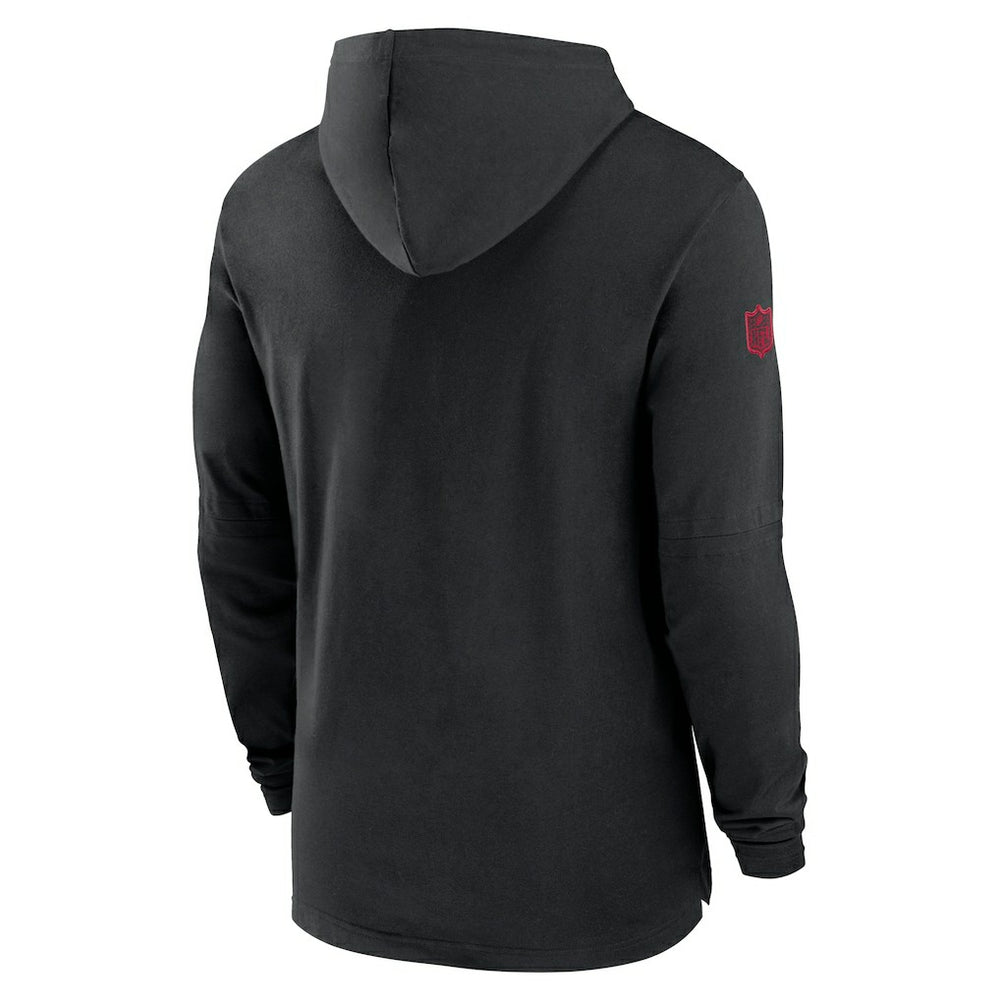Atlanta Falcons 2024/25 Sideline Performance Long Sleeve Hoodie T-Shirt Black | Nike for Sale