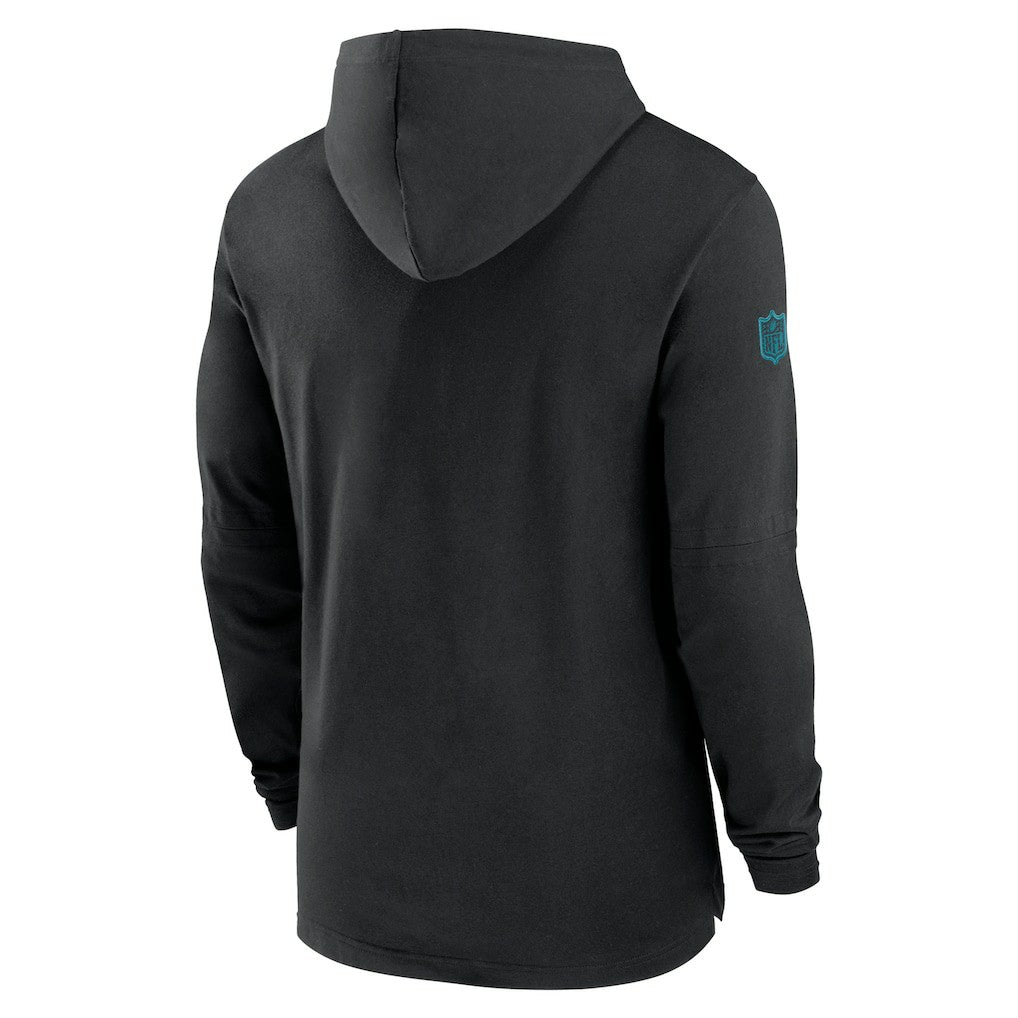 Jacksonville Jaguars 2024/25 Sideline Performance Long Sleeve Hoodie T-Shirt Black | Nike for Sale