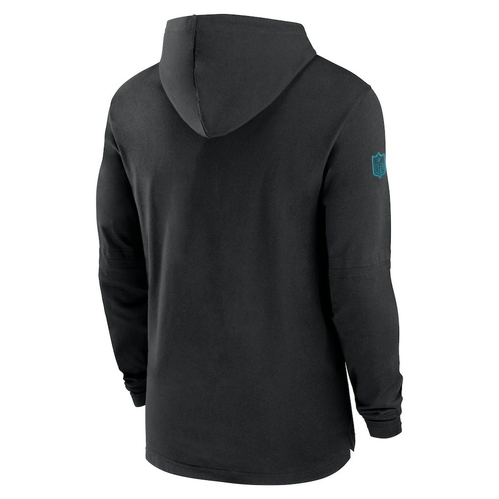 Jacksonville Jaguars 2024/25 Sideline Performance Long Sleeve Hoodie T-Shirt Black | Nike for Sale