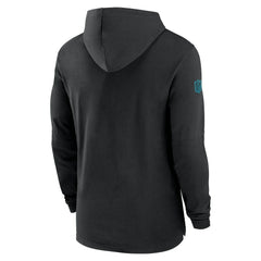 Jacksonville Jaguars 2024/25 Sideline Performance Long Sleeve Hoodie T-Shirt Black | Nike for Sale