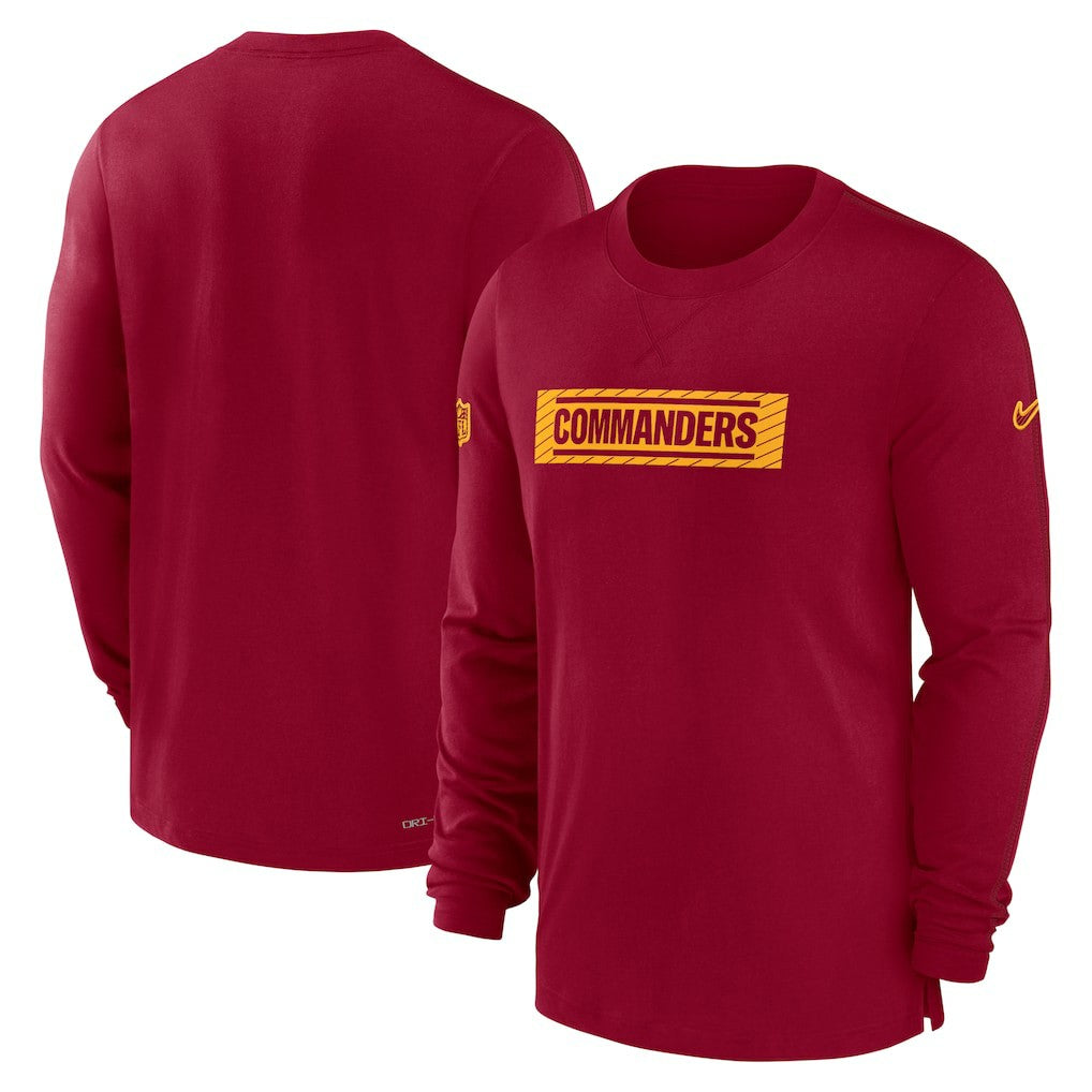 Washington Commanders Sideline Player Performance Long Sleeve T-Shirt Burgundy | Nike for Sale