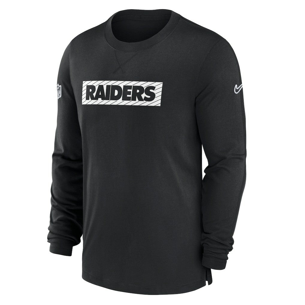 Las Vegas Raiders Sideline Player Performance Long Sleeve T-Shirt Black | Nike for Sale