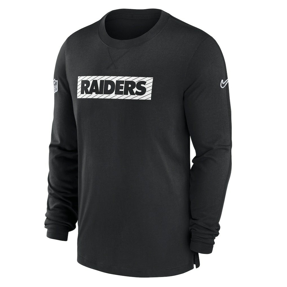 Las Vegas Raiders Sideline Player Performance Long Sleeve T-Shirt Black | Nike for Sale