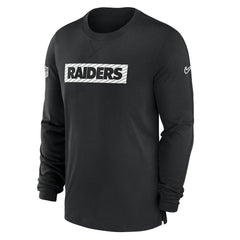 Las Vegas Raiders Sideline Player Performance Long Sleeve T-Shirt Black | Nike for Sale