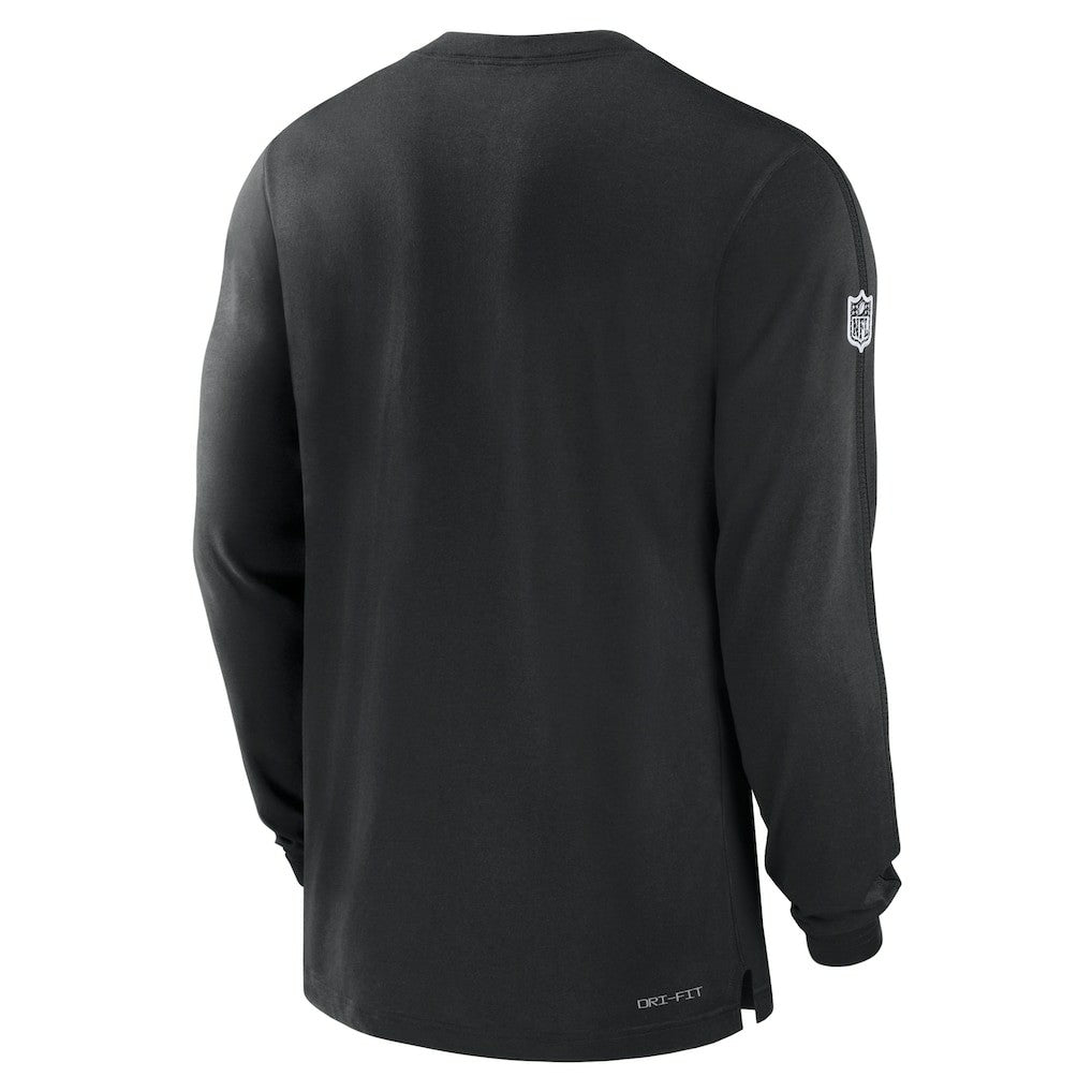 Las Vegas Raiders Sideline Player Performance Long Sleeve T-Shirt Black | Nike for Sale