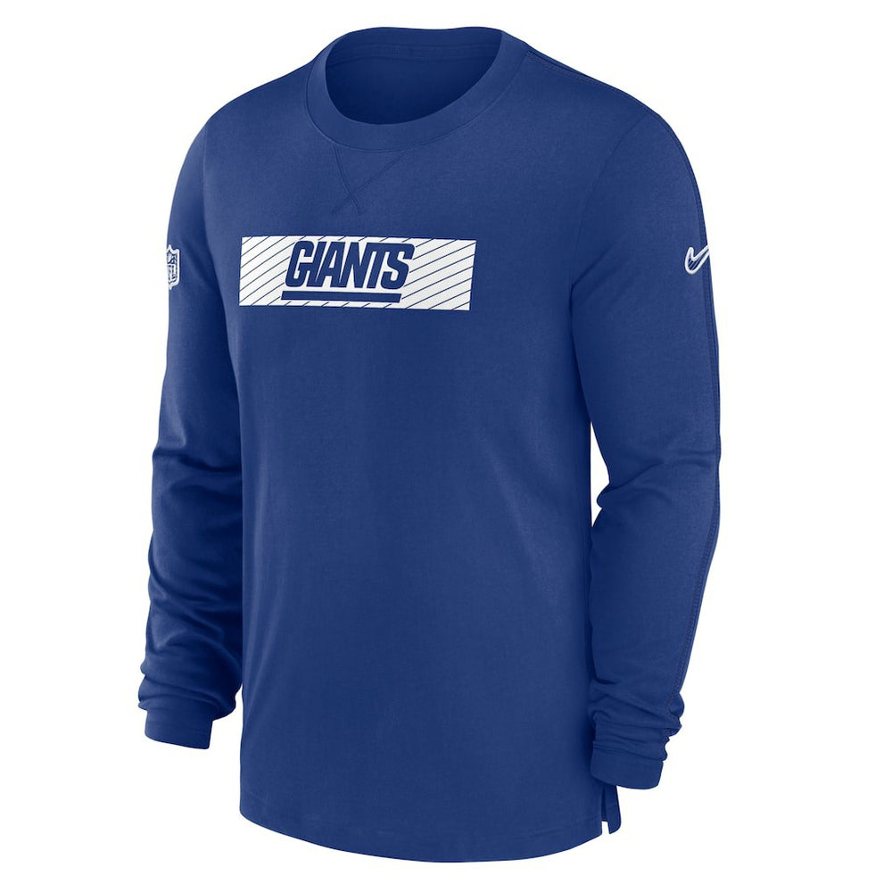 New York Giants Sideline Player Performance Long Sleeve T-Shirt Royal | Nike for Sale