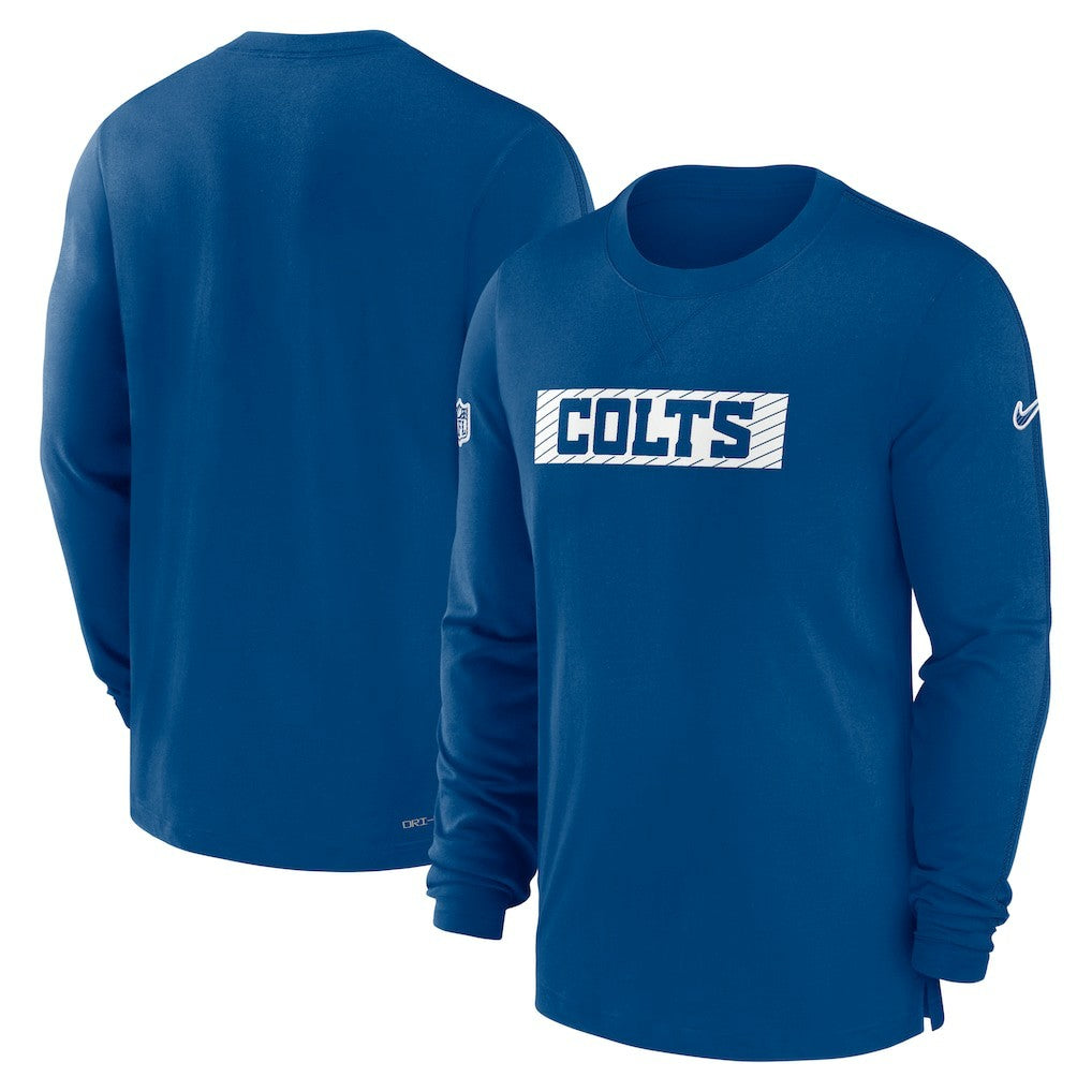 Indianapolis Colts Sideline Player Performance Long Sleeve T-Shirt Royal | Nike for Sale