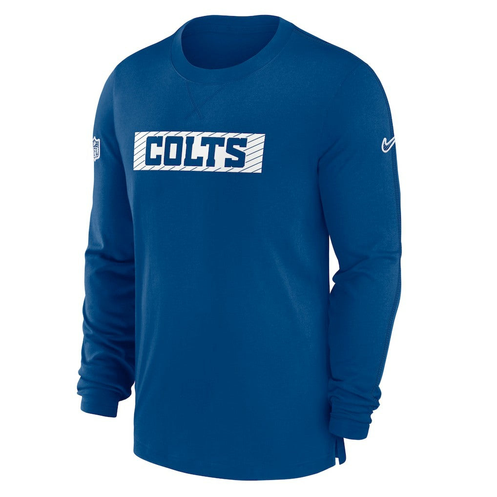 Indianapolis Colts Sideline Player Performance Long Sleeve T-Shirt Royal | Nike for Sale