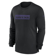 Baltimore Ravens Sideline Player Performance Long Sleeve T-Shirt Black | Nike for Sale
