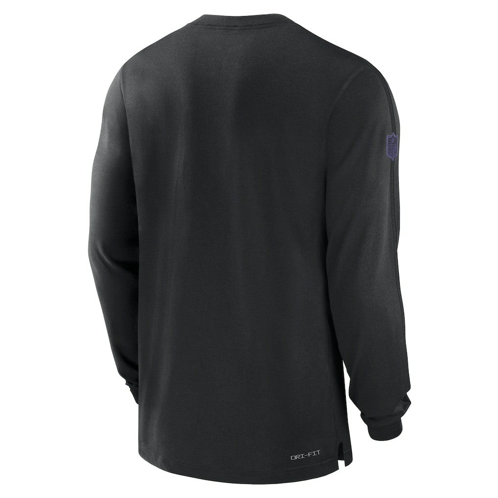 Baltimore Ravens Sideline Player Performance Long Sleeve T-Shirt Black | Nike for Sale