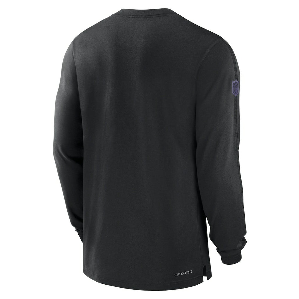 Baltimore Ravens Sideline Player Performance Long Sleeve T-Shirt Black | Nike for Sale