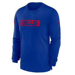 Buffalo Bills Sideline Player Performance Long Sleeve T-Shirt Royal | Nike for Sale