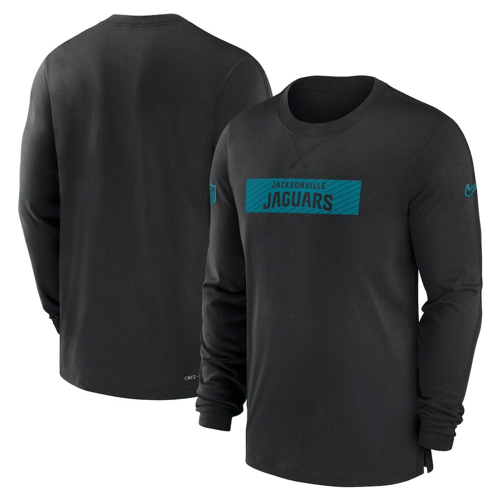 Jacksonville Jaguars Sideline Player Performance Long Sleeve T-Shirt Black | Nike for Sale
