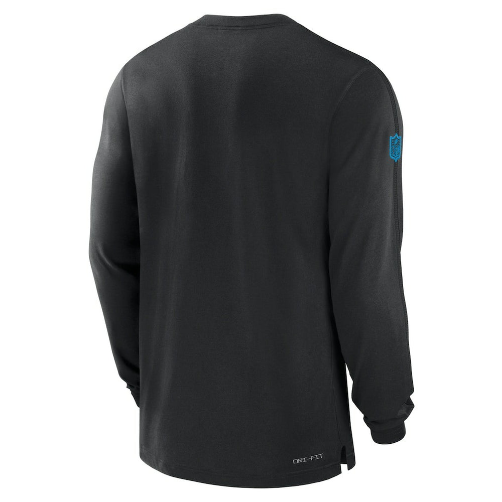 Carolina Panthers Sideline Player Performance Long Sleeve T-Shirt Black | Nike for Sale