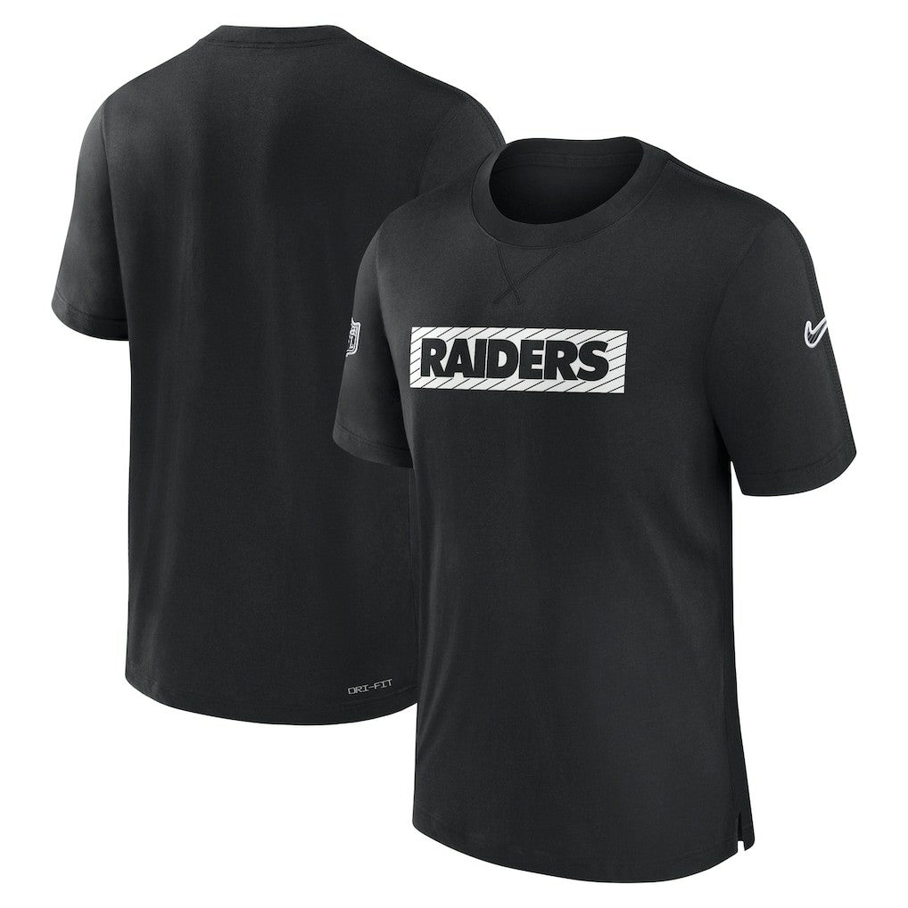 Las Vegas Raiders Sideline Player Performance T-Shirt Black | Nike for Sale