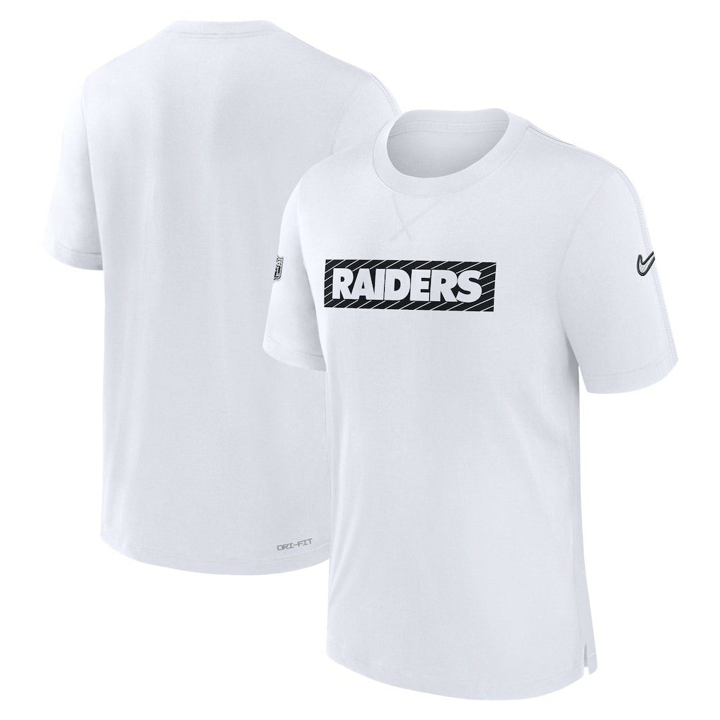 Las Vegas Raiders Sideline Player Performance T-Shirt White | Nike for Sale