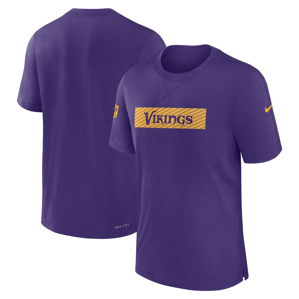 Minnesota Vikings Sideline Player Performance T-Shirt Purple | Nike for Sale