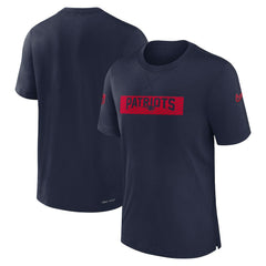 New England Patriots Sideline Player Performance T-Shirt Navy | Nike for Sale
