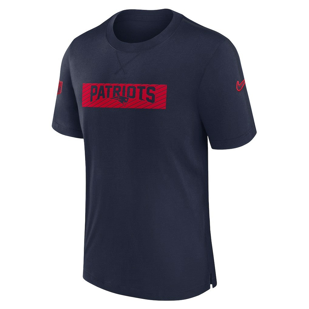 New England Patriots Sideline Player Performance T-Shirt Navy | Nike for Sale