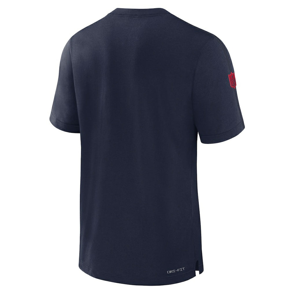 New England Patriots Sideline Player Performance T-Shirt Navy | Nike for Sale