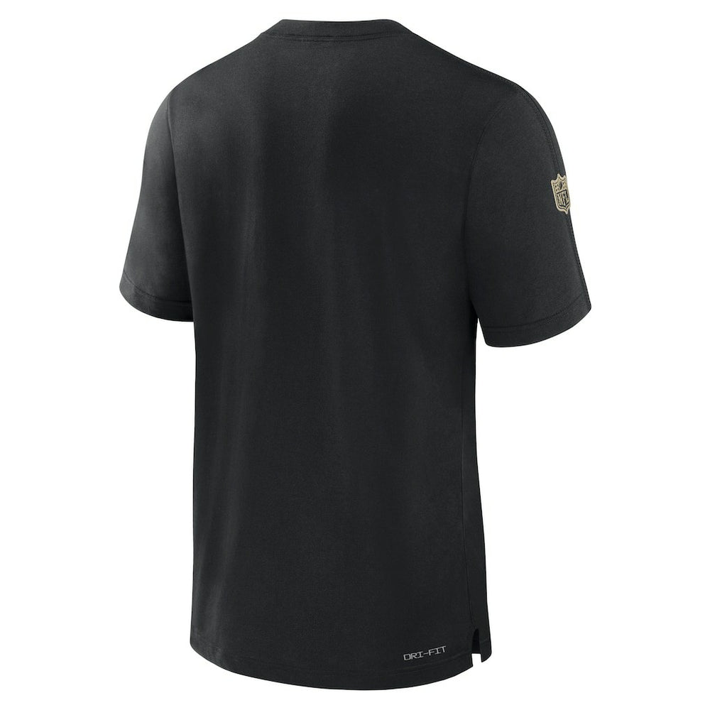 New Orleans Saints Sideline Player Performance T-Shirt Black | Nike for Sale