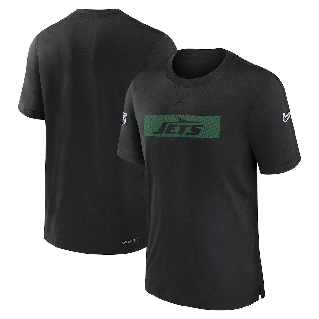 New York Jets Sideline Player Performance T-Shirt Black | Nike for Sale