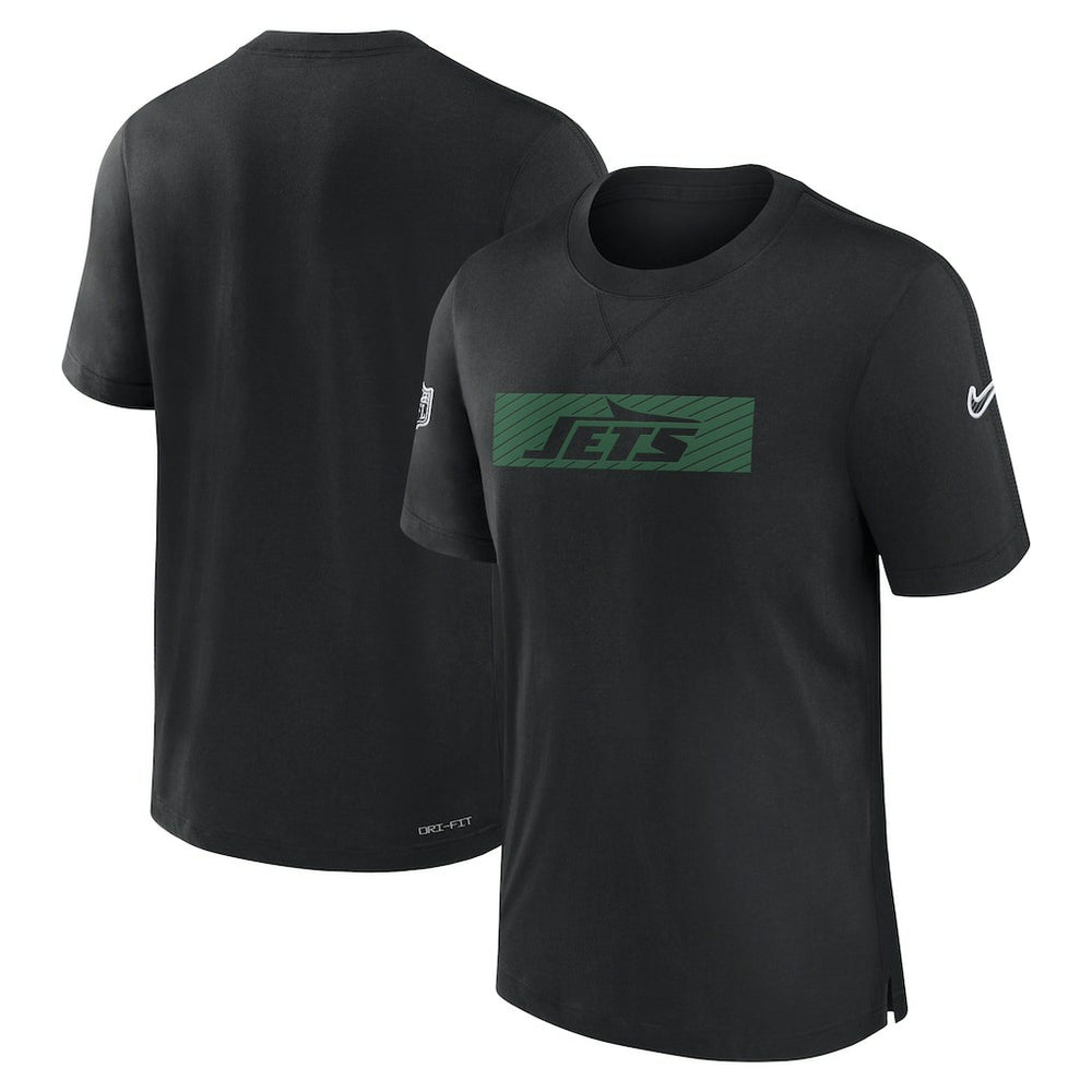 New York Jets Sideline Player Performance T-Shirt Black | Nike for Sale