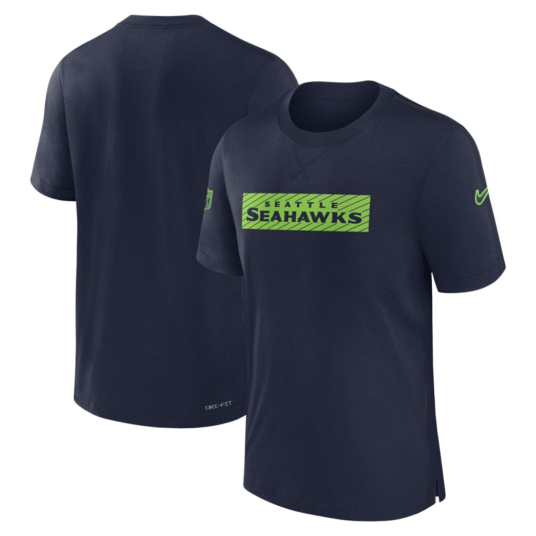 Seattle Seahawks Sideline Player Performance T-Shirt College Navy | Nike for Sale
