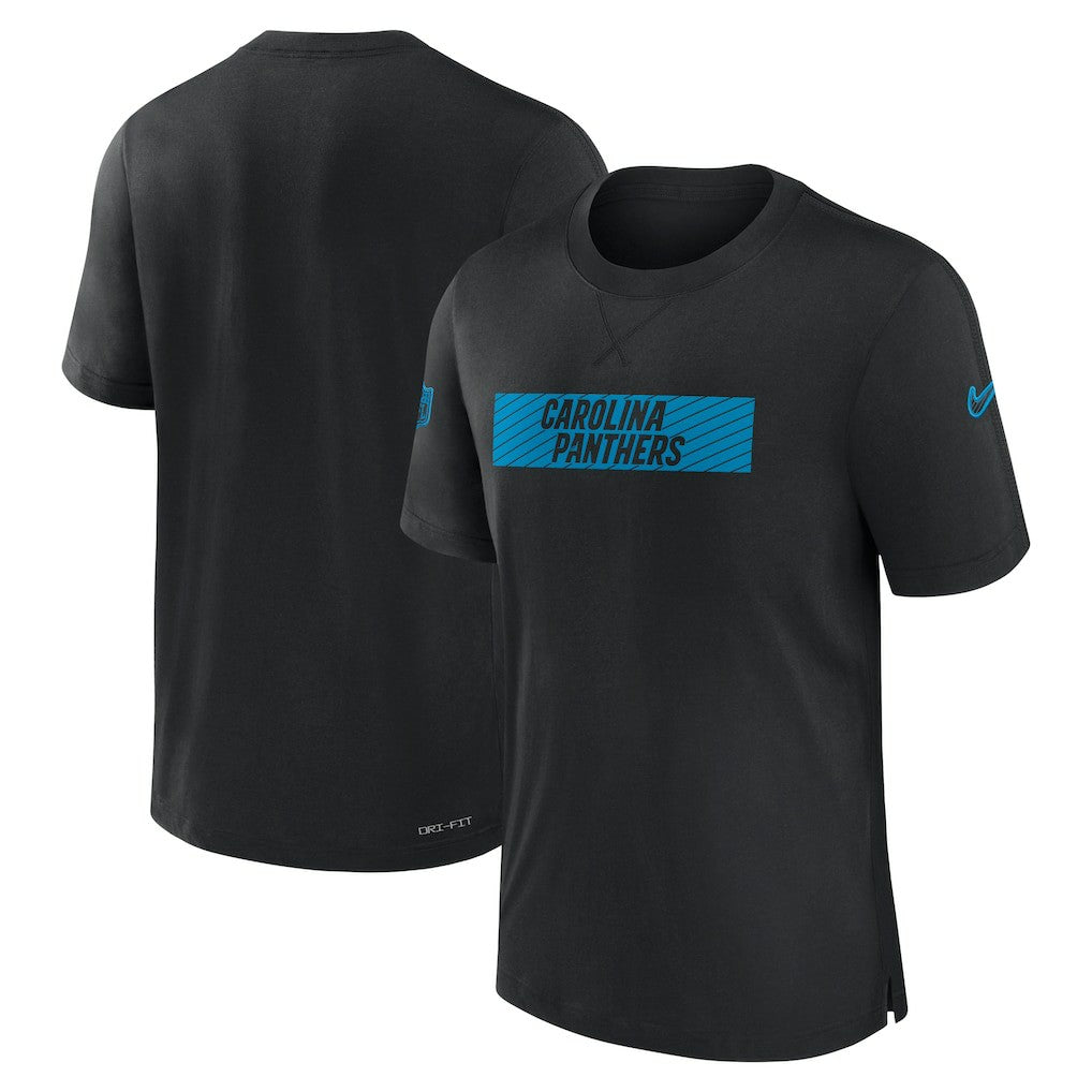 Carolina Panthers Sideline Player Performance T-Shirt Black | Nike for Sale