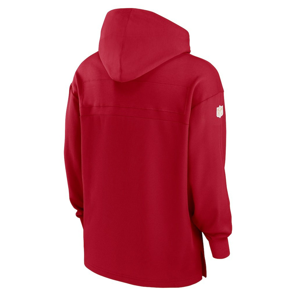 San Francisco 49ers Sideline Jersey Performance Pullover Hoodie Scarlet | Nike for Sale