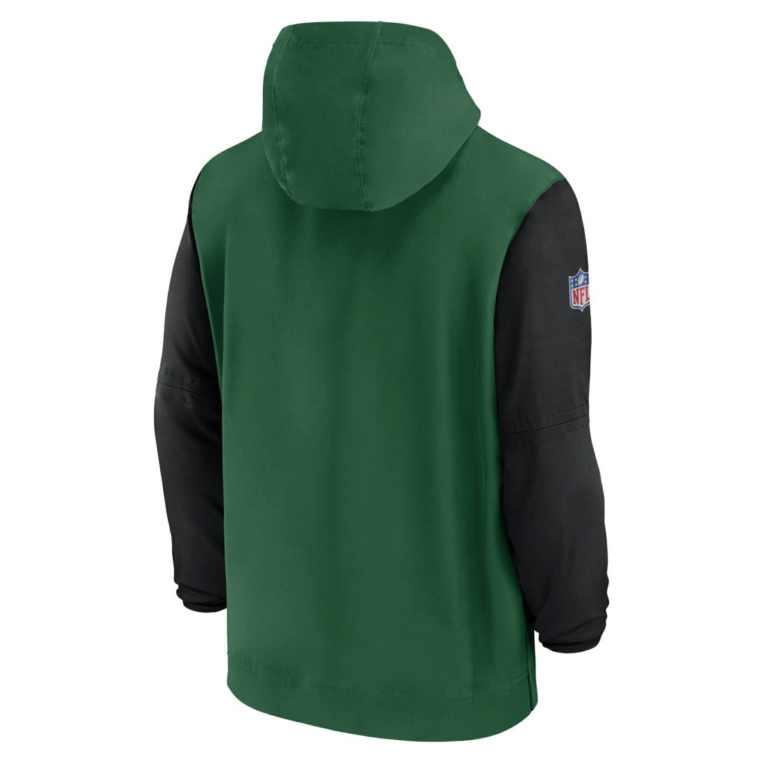 New York Jets 2024/25 Sideline Pre-Game Player 1/2-Zip Hoodie Jacket Green/Black | Nike for Sale
