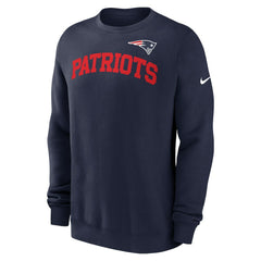 New England Patriots Club Pullover Sweatshirt Navy | Nike for Sale