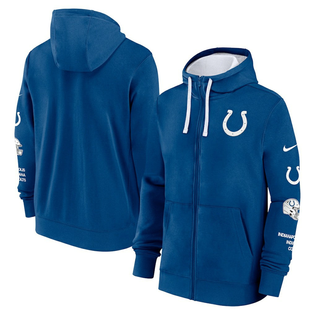 Indianapolis Colts Primetime Club Full-Zip Hoodie Royal | Nike for Sale