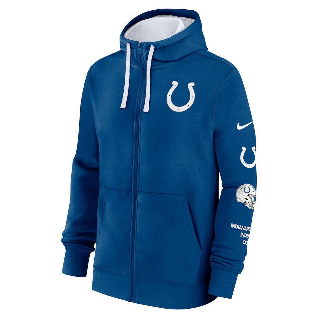 Indianapolis Colts Primetime Club Full-Zip Hoodie Royal | Nike for Sale