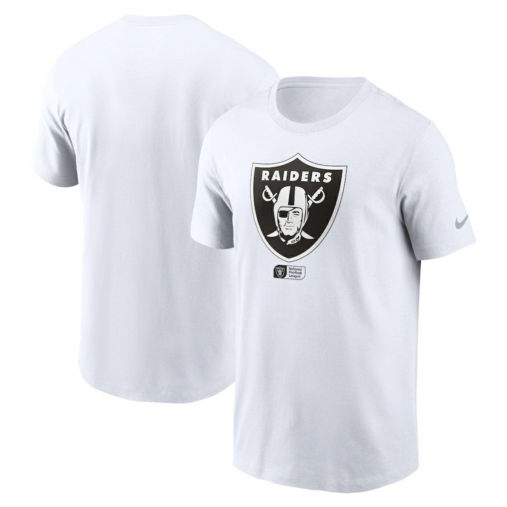 Las Vegas Raiders Faded Essential T-Shirt  White | Nike for Sale