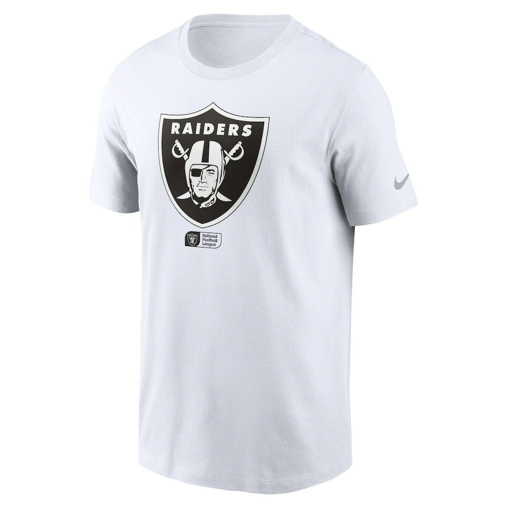 Las Vegas Raiders Faded Essential T-Shirt  White | Nike for Sale