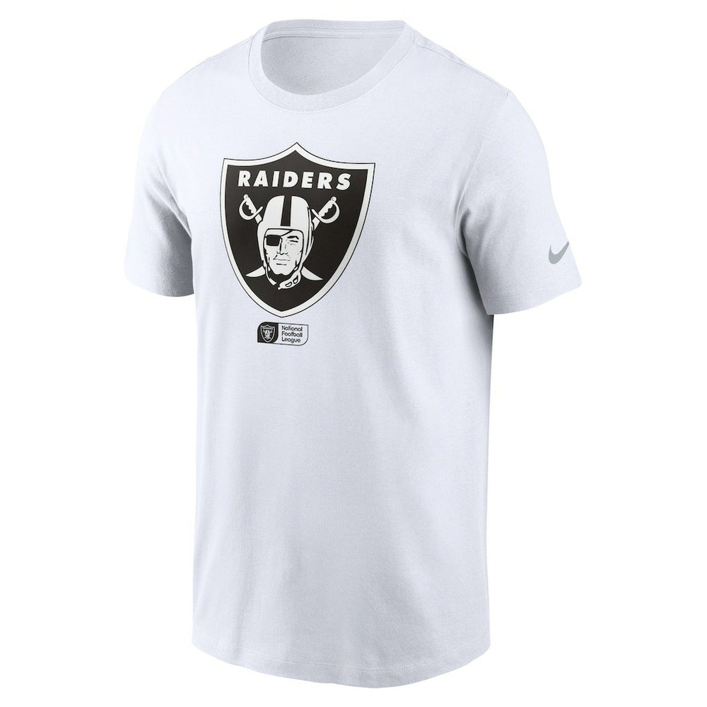 Las Vegas Raiders Faded Essential T-Shirt  White | Nike for Sale