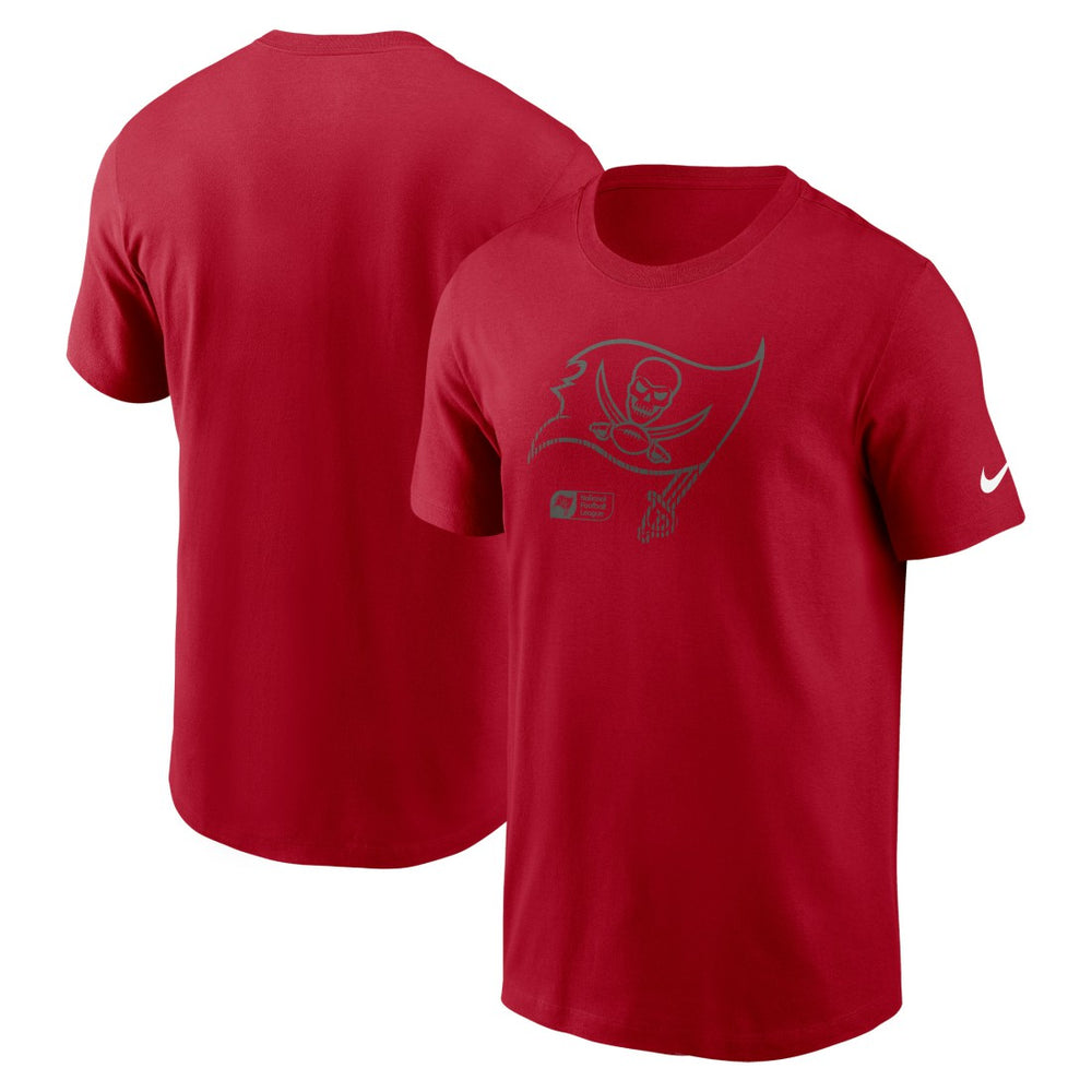 Tampa Bay Buccaneers Faded Essential T-Shirt  Red | Nike for Sale
