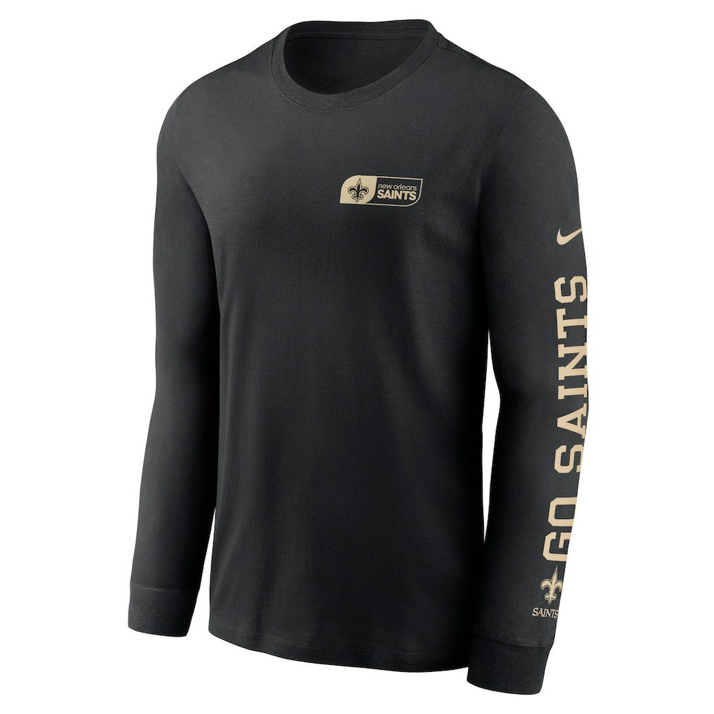 New Orleans Saints All Out Long Sleeve T-Shirt Black | Nike for Sale
