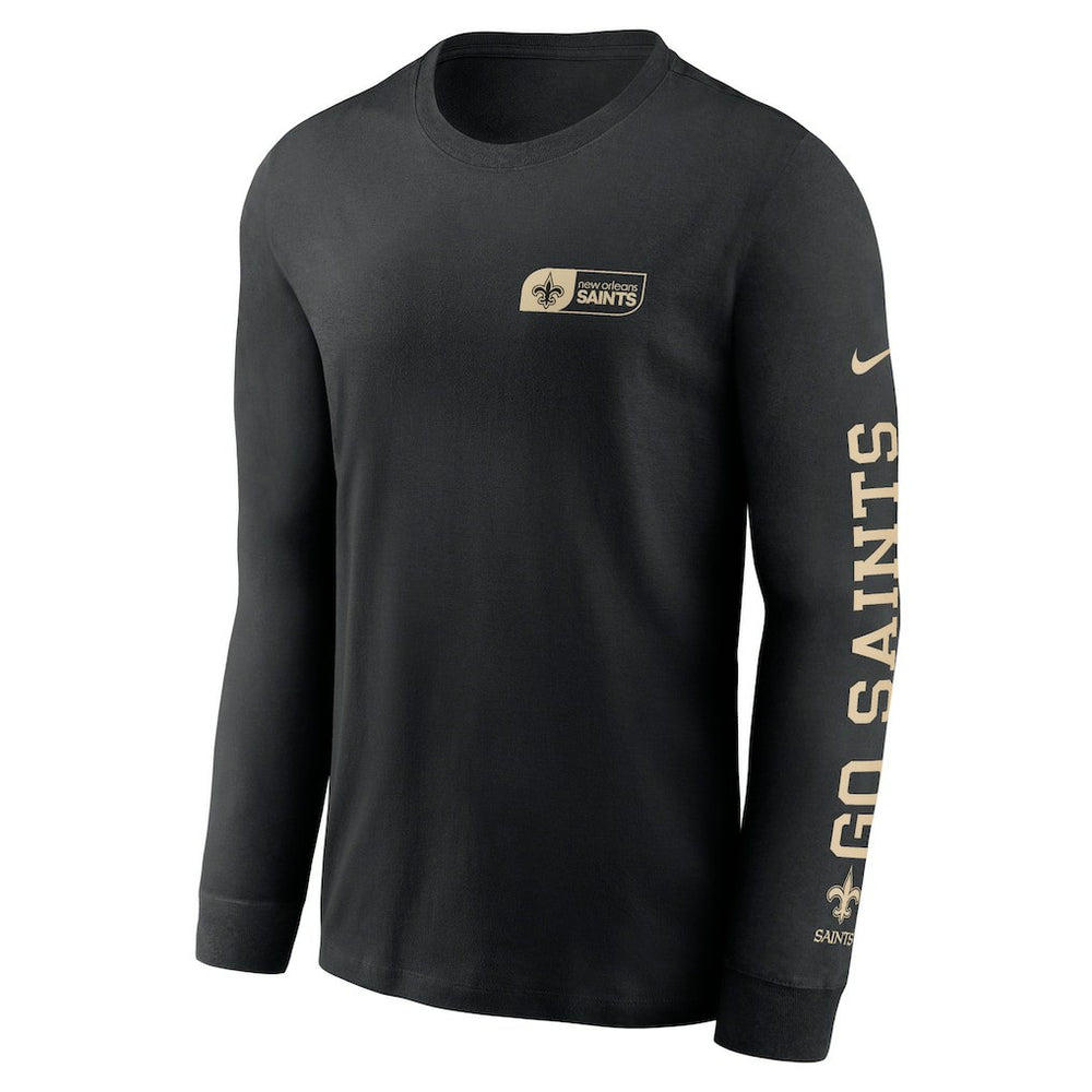 New Orleans Saints All Out Long Sleeve T-Shirt Black | Nike for Sale