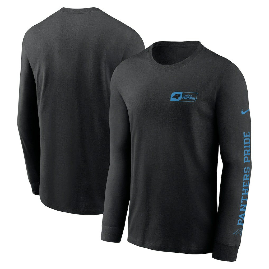Carolina Panthers All Out Long Sleeve T-Shirt Black | Nike for Sale