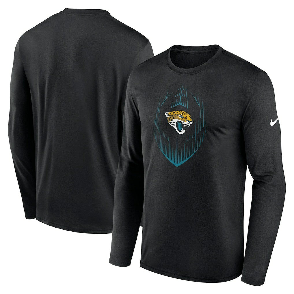 Jacksonville Jaguars Icon Legend Performance Long Sleeve T-Shirt Black | Nike for Sale