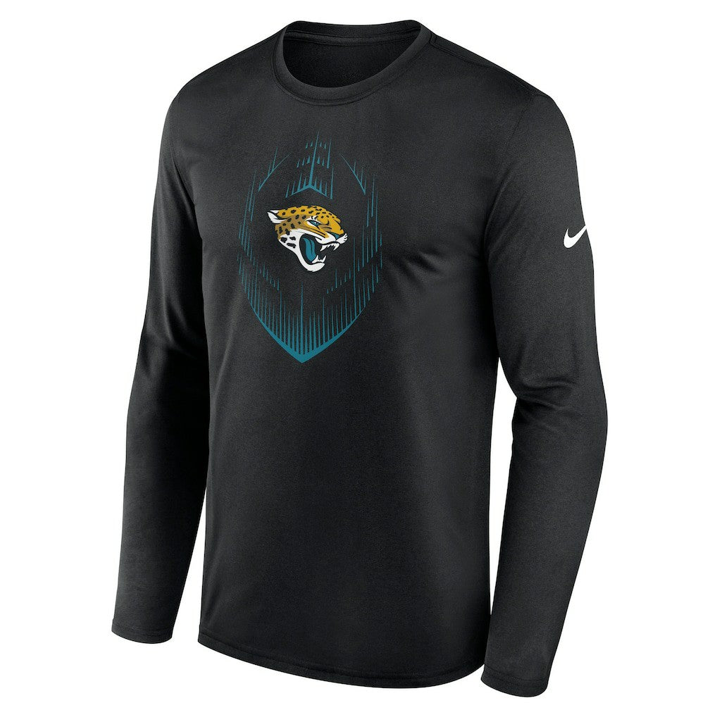 Jacksonville Jaguars Icon Legend Performance Long Sleeve T-Shirt Black | Nike for Sale