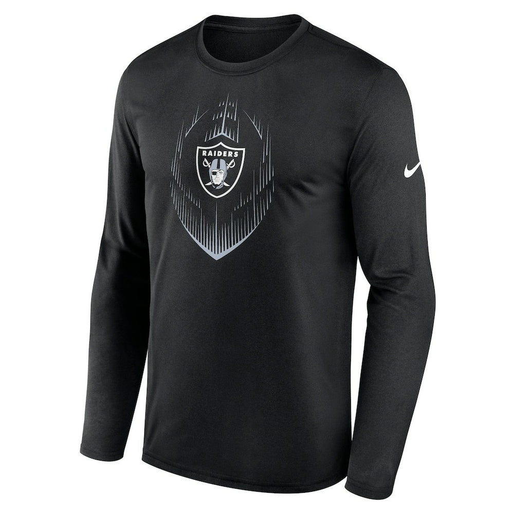 Las Vegas Raiders Icon Legend Performance Long Sleeve T-Shirt Black | Nike for Sale