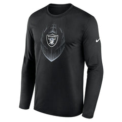 Las Vegas Raiders Icon Legend Performance Long Sleeve T-Shirt Black | Nike for Sale